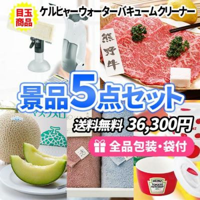 便利なバキュームクリーナーをメインにもらって嬉しい景品5点セット【一部商品引換券】【送料無料】