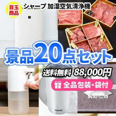 シャープ空気清浄機をメインに家族が嬉しい家電と雑貨の入った景品20点セット【一部商品引換券】【送料無料】